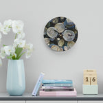 Acrylic Wall Clock - Poly Art - Wooden Trunks (Variant 6)