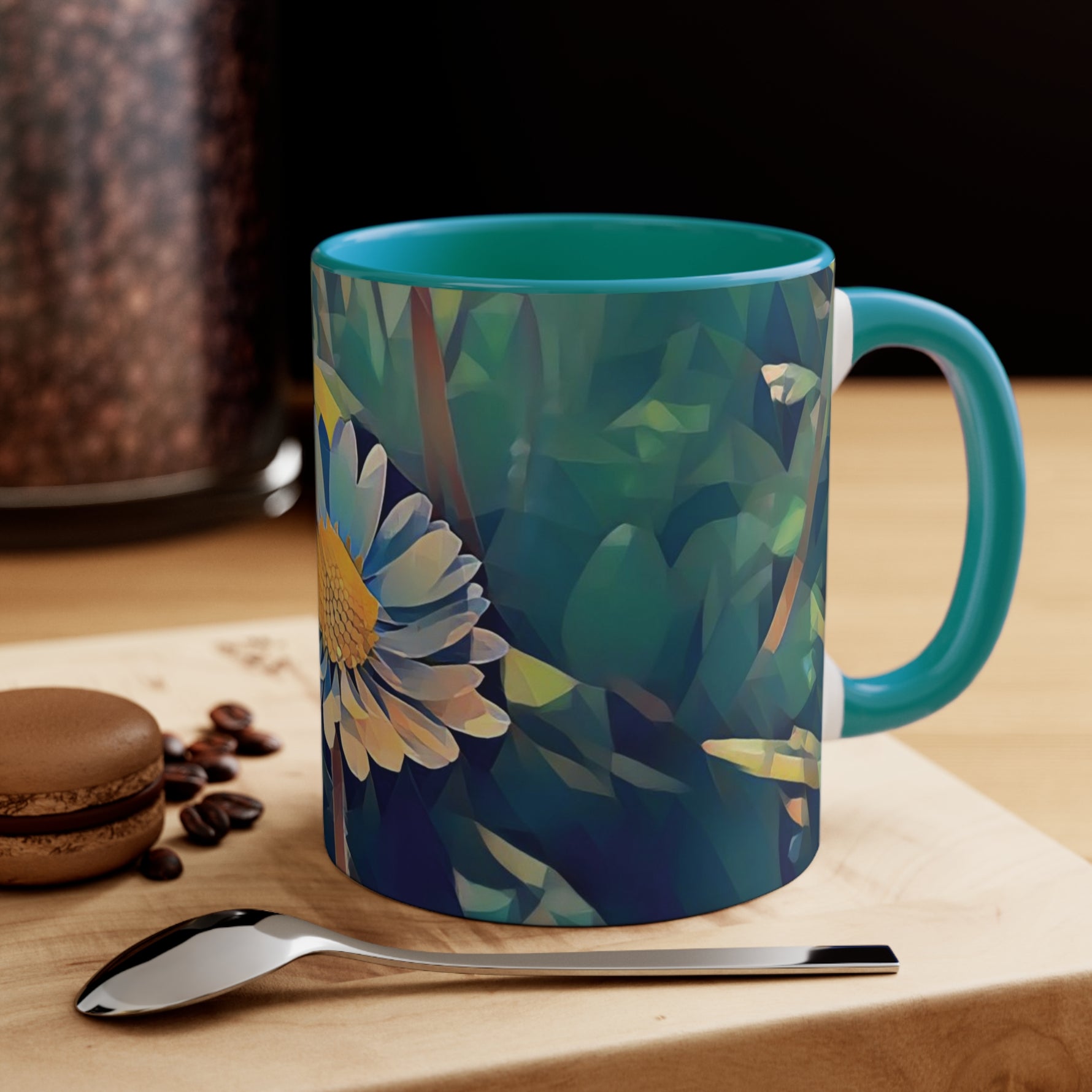 Mug 11oz - Poly Art - Flower of Daisies (Variant 05)