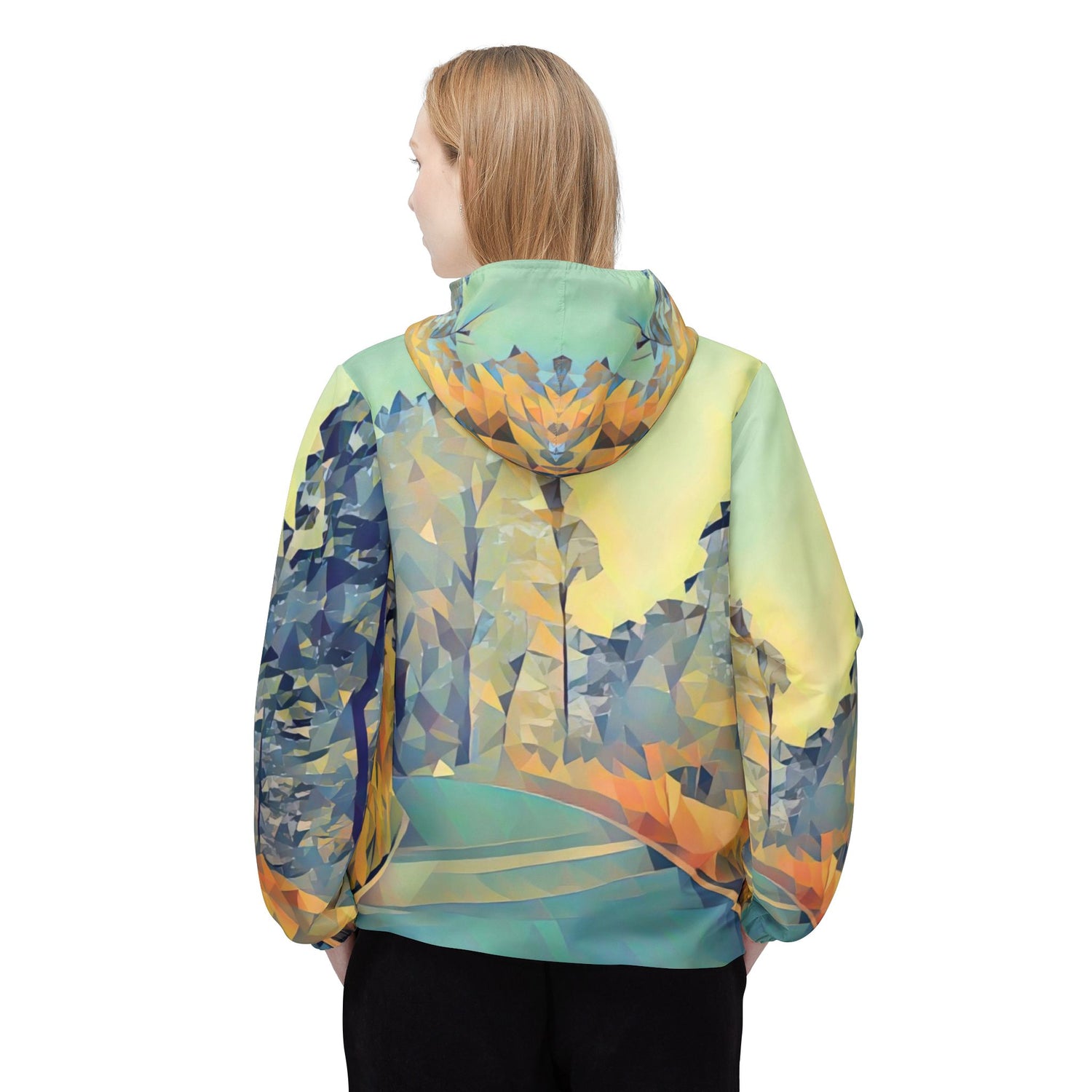 Windbreaker Jacket - Poly Art - Forest (Variant 2)