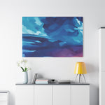 Stretched Matte Canvas - Poly Art - Sunset Sky (Variant 2)
