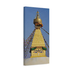 Stretched Matte Canvas - Nepal, Stupa with Buddha's Eyes (Variant 5)