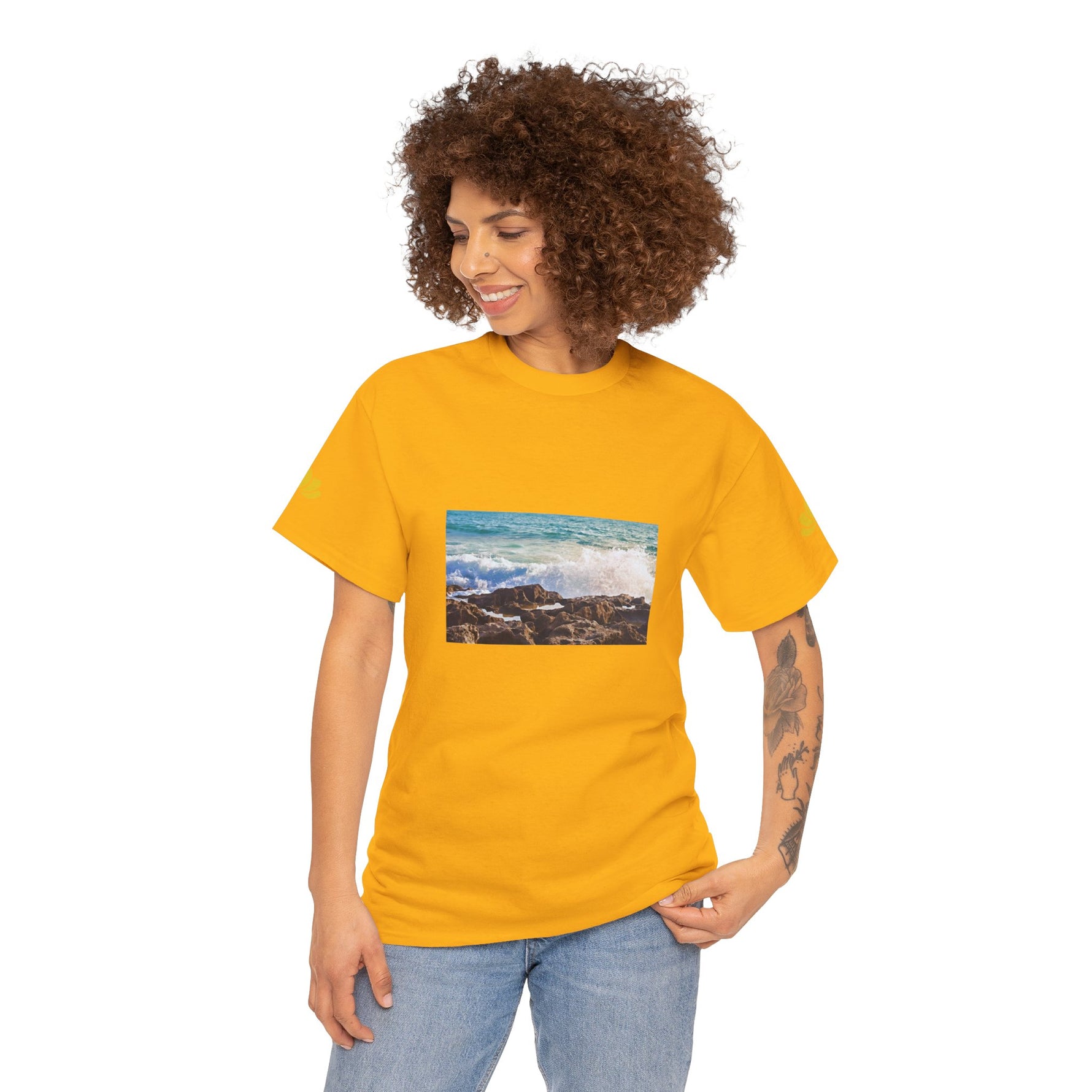 Unisex Heavy Cotton Tee - Sea (Variant 4)