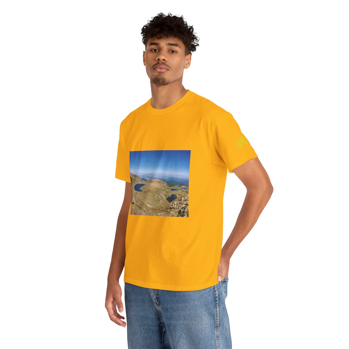 Unisex Heavy Cotton Tee - Rila Lakes (Variant 2)