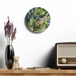 Acrylic Wall Clock - Poly Art - Apples' Tree Flower (Variant 1)