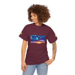 Unisex Heavy Cotton Tee - Poly Art - Sunset Sky (Variant 1)