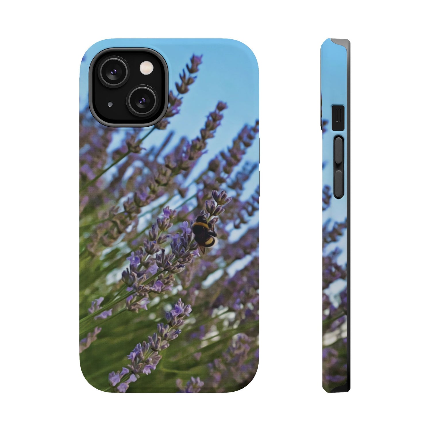 Magnetic Tough Phone Case - Flower of Lavender with Bombus