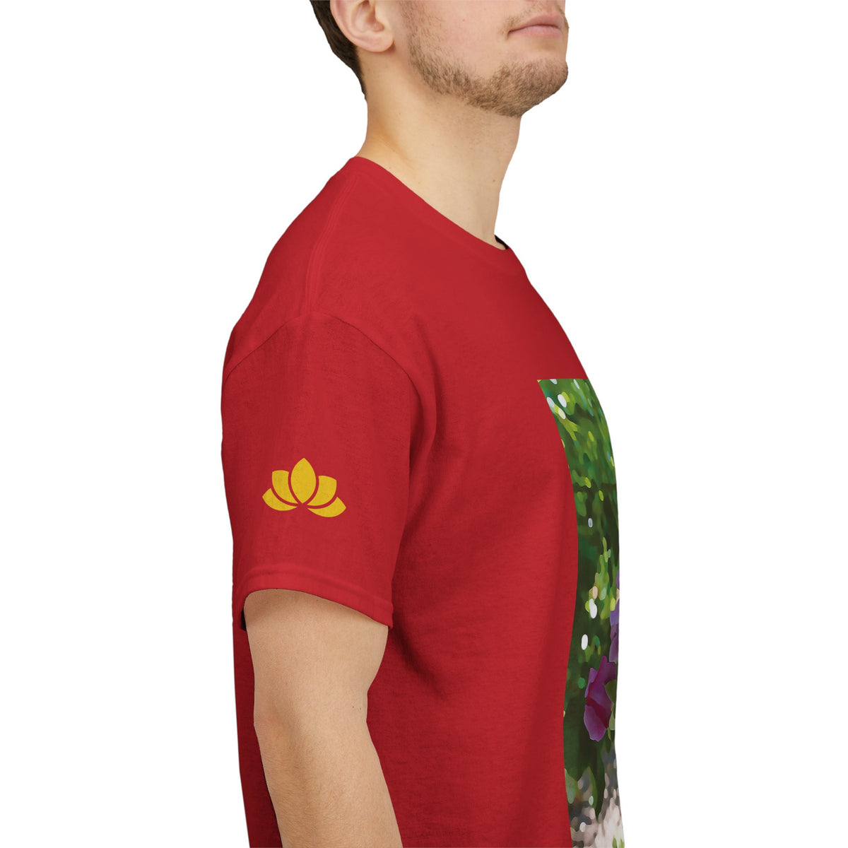 Unisex Heavy Cotton Tee - Flower of Rose, Small Bouquet