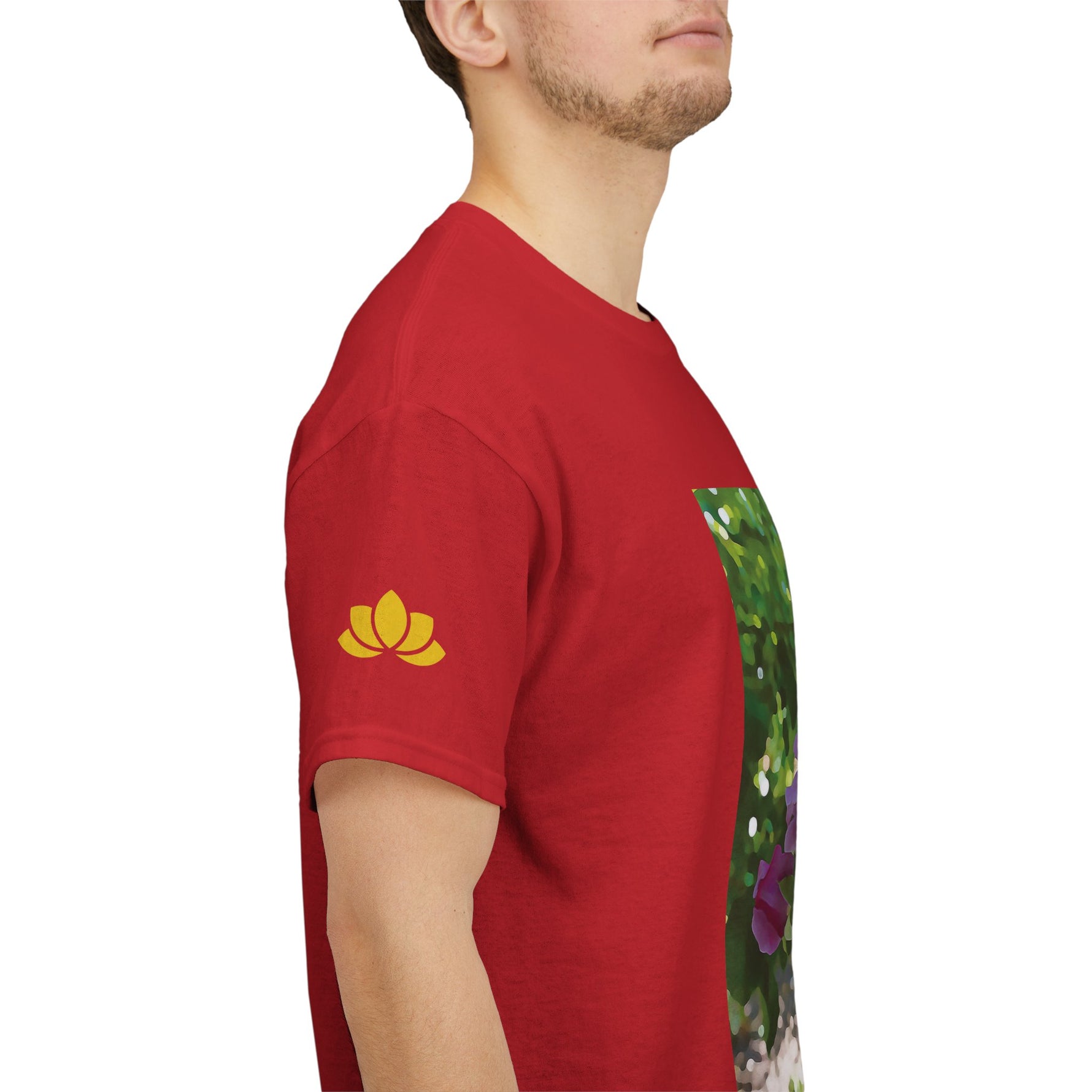 Unisex Heavy Cotton Tee - Flower of Rose, Small Bouquet