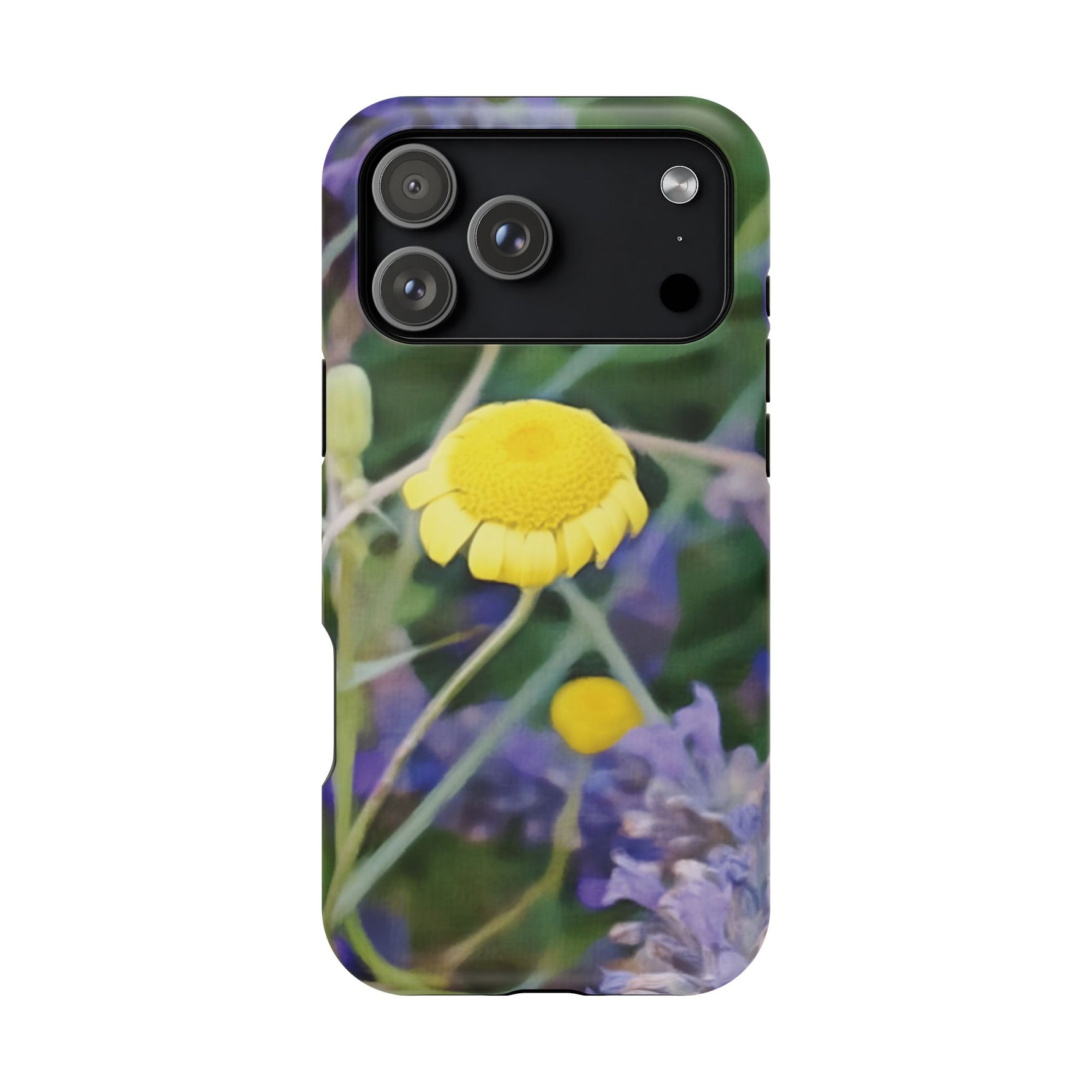 Magnetic Tough Phone Case - Flower of Lavender and Chamomile