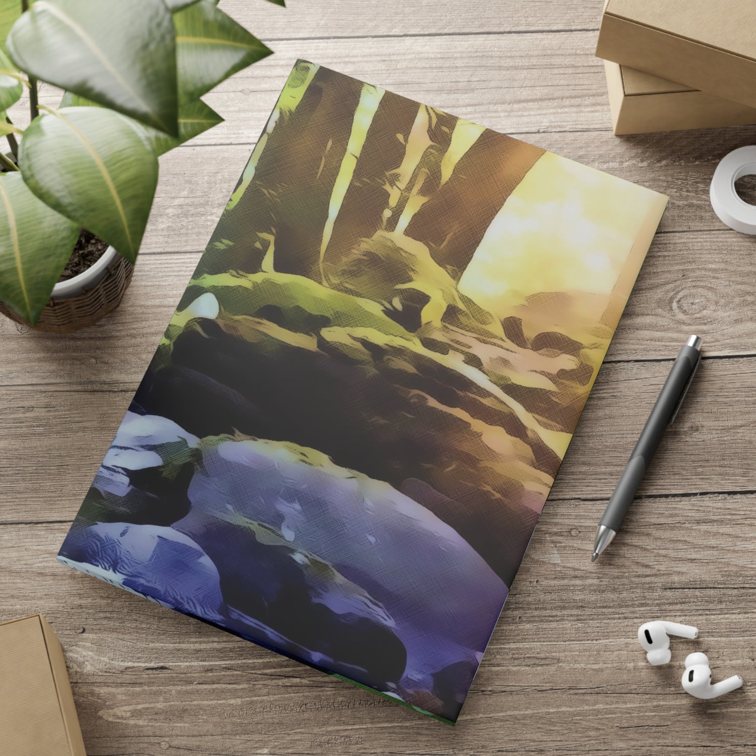 Hardcover Notebook with Puffy Covers - Stone Balance (Variant 3)