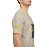 Unisex Heavy Cotton Tee - Poly Art - Forest Sunset (Variant 1)