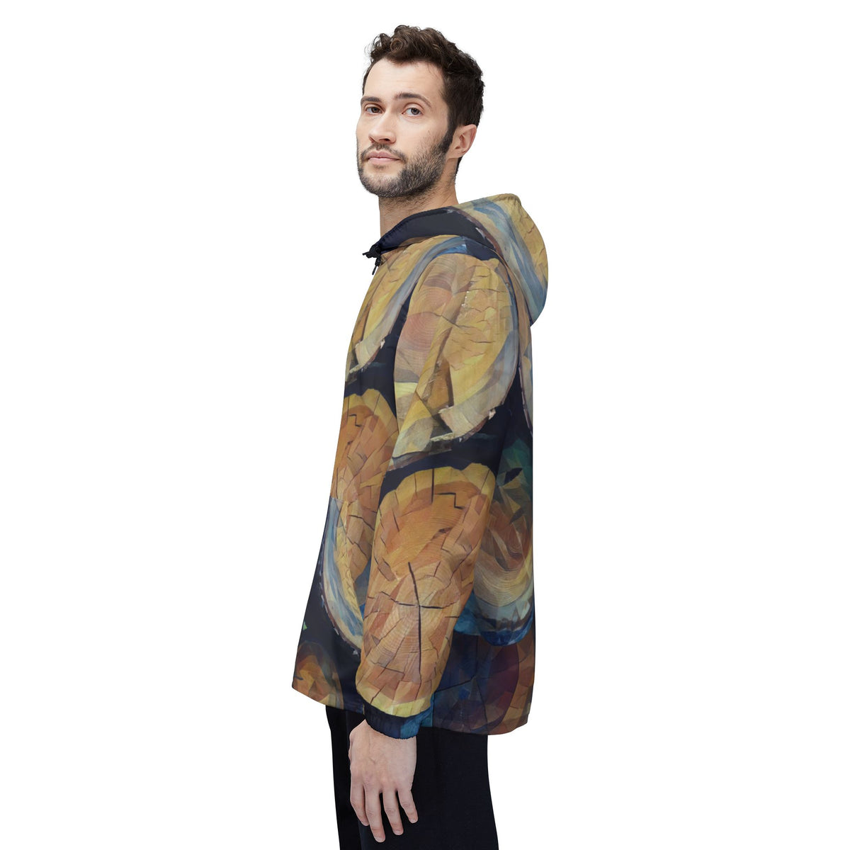 Windbreaker Jacket - Poly Art - Wooden Trunks (Variant 3)