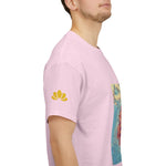 Unisex Heavy Cotton Tee - Poly Art - Flower of Dahlia (Variant 1)