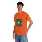 Unisex Heavy Cotton Tee - Flower of Knautia Integrifolia (Ambretta Annuale)