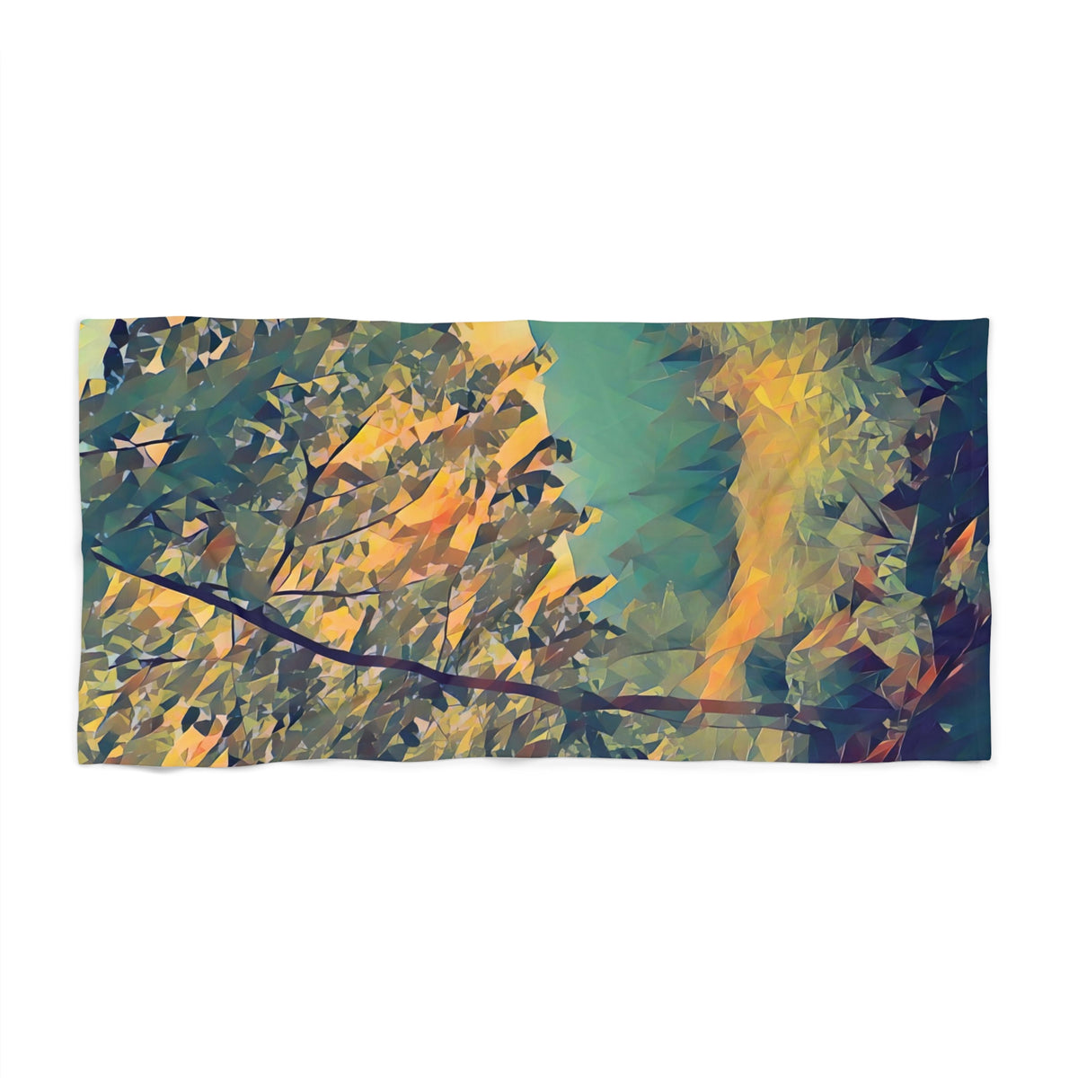 Beach Towel – Poly Art - Forest (Variant 03)