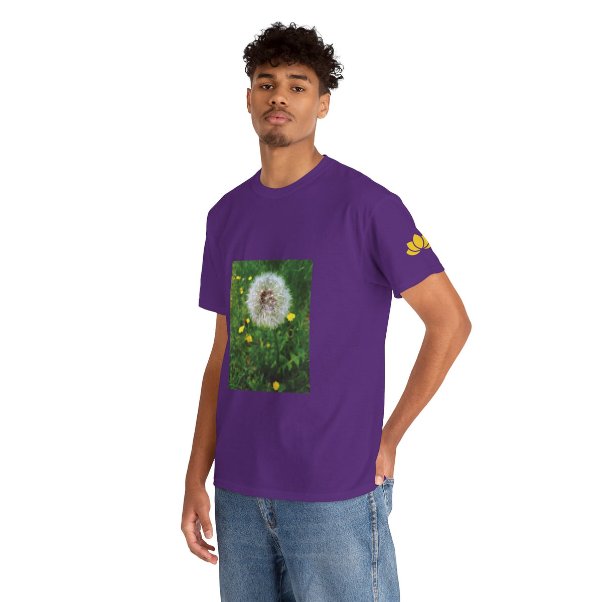 Unisex Heavy Cotton Tee - Flower of Dandelion