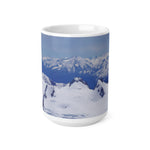 Ceramic White Cup 15oz - View from Mont Blanc (Variant 1)