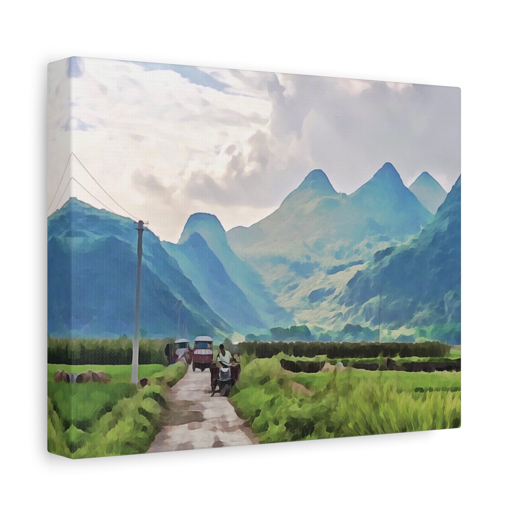Stretched Matte Canvas - China's Guilin Hills