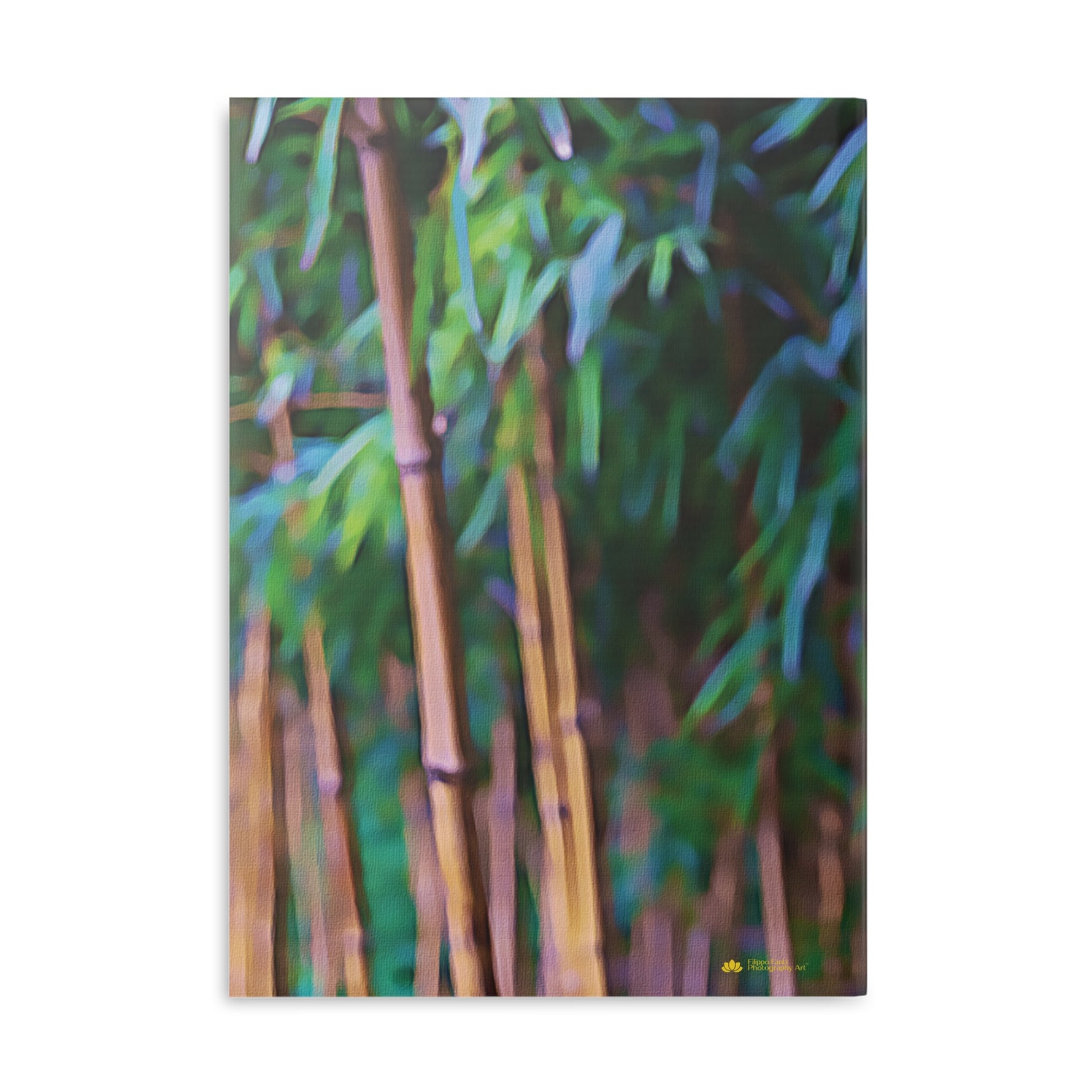 Hardcover Notebook with Puffy Covers - Bamboo Plants (Variant 2)