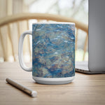 Ceramic White Cup 15oz - Sea (Variant 04)