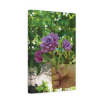 Stretched Matte Canvas - Flower of Rose, small bouquet
