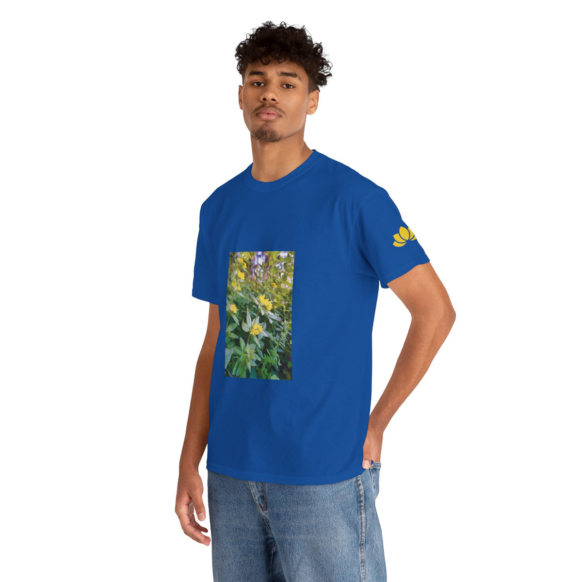 Unisex Heavy Cotton Tee - Flower of Lysimachia