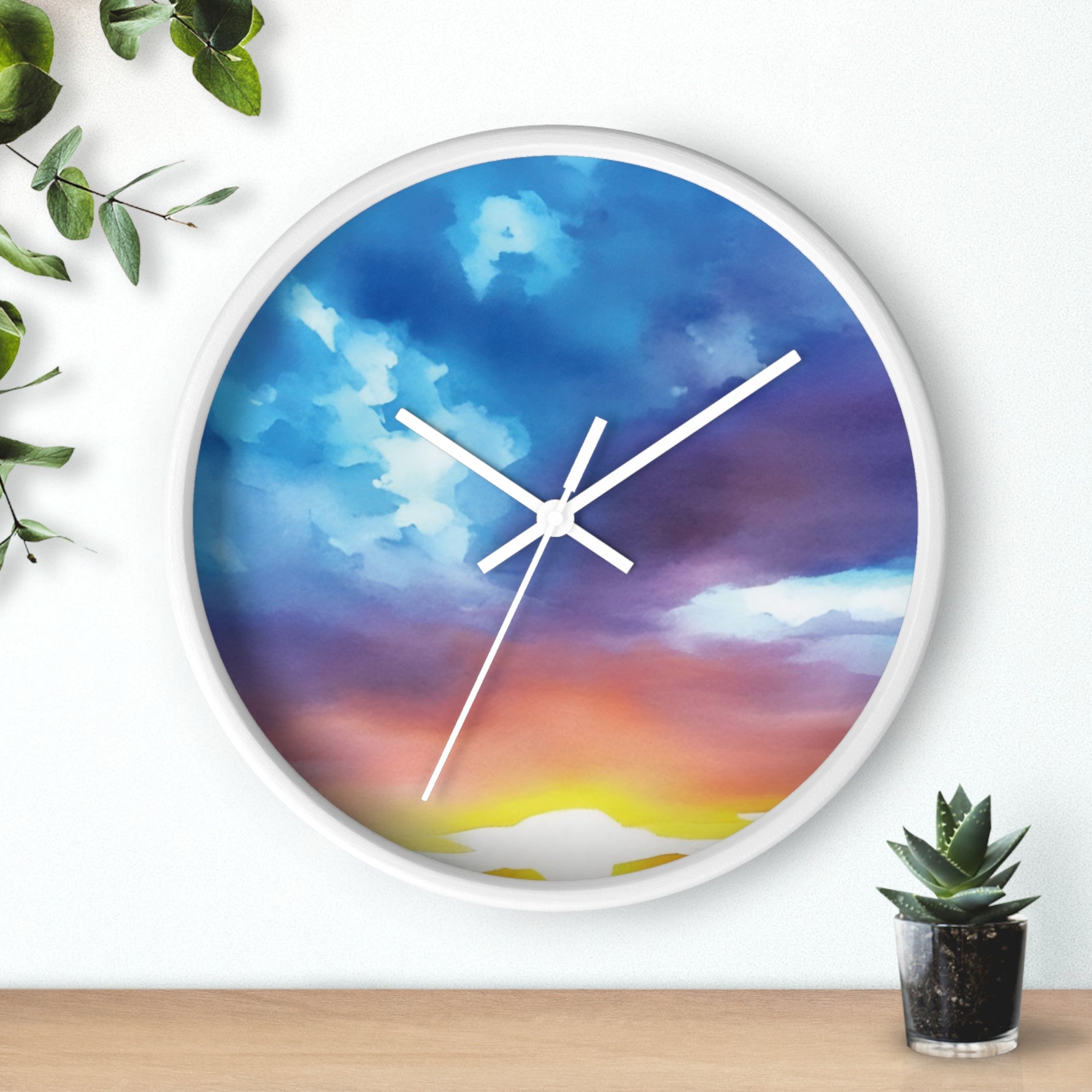 Wall Clock - Sunset Sky (Variant 1)