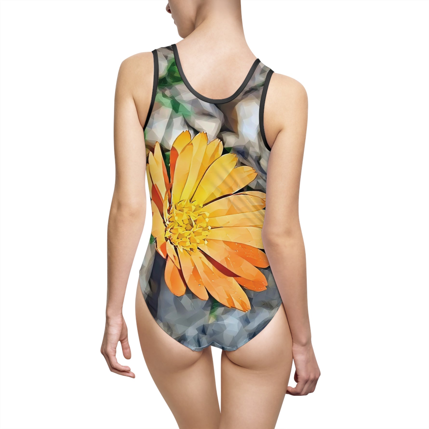 Swimsuit - Poly Art - Flower of Calendula (Variant 2)