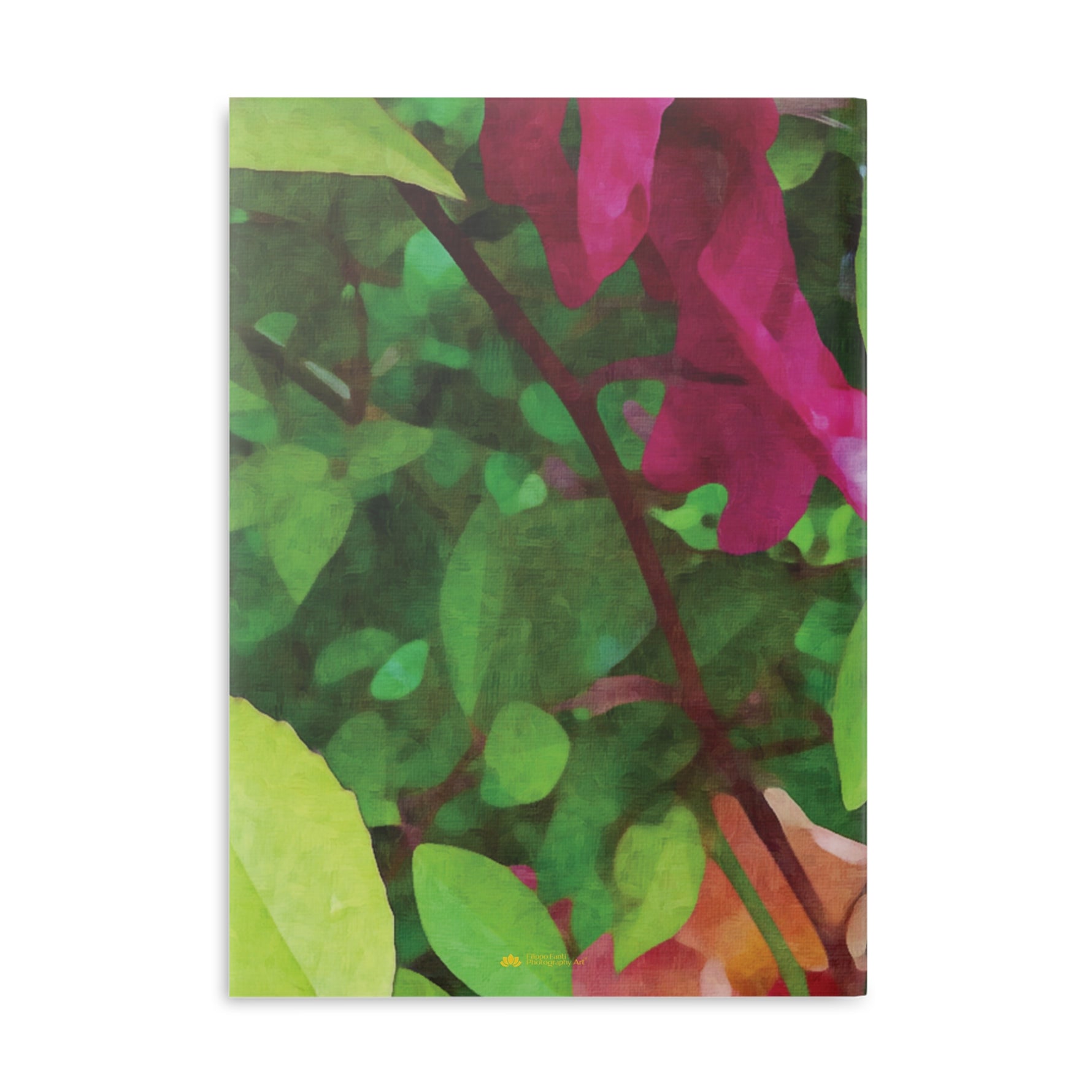Hardcover Notebook with Puffy Covers - Flower of Rose