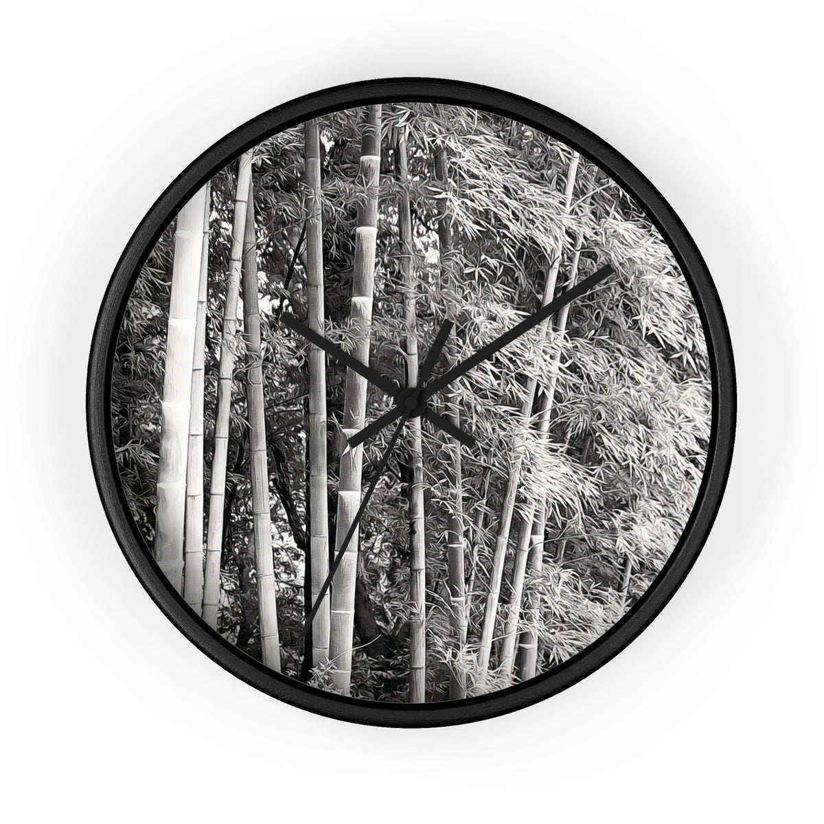 Wall Clock - Bamboo (B&W Variant)