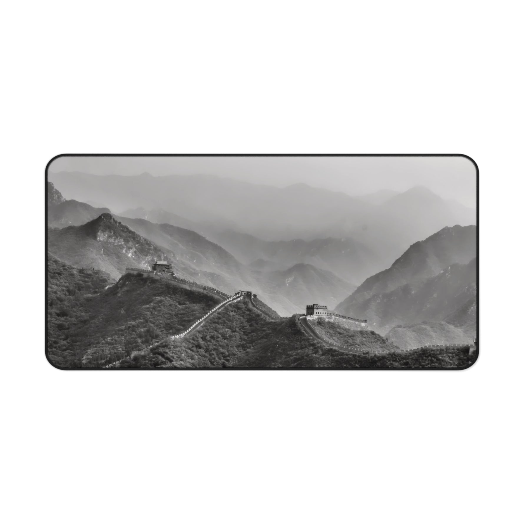 Desk Mat - China's Great Wall (B&W Variant)