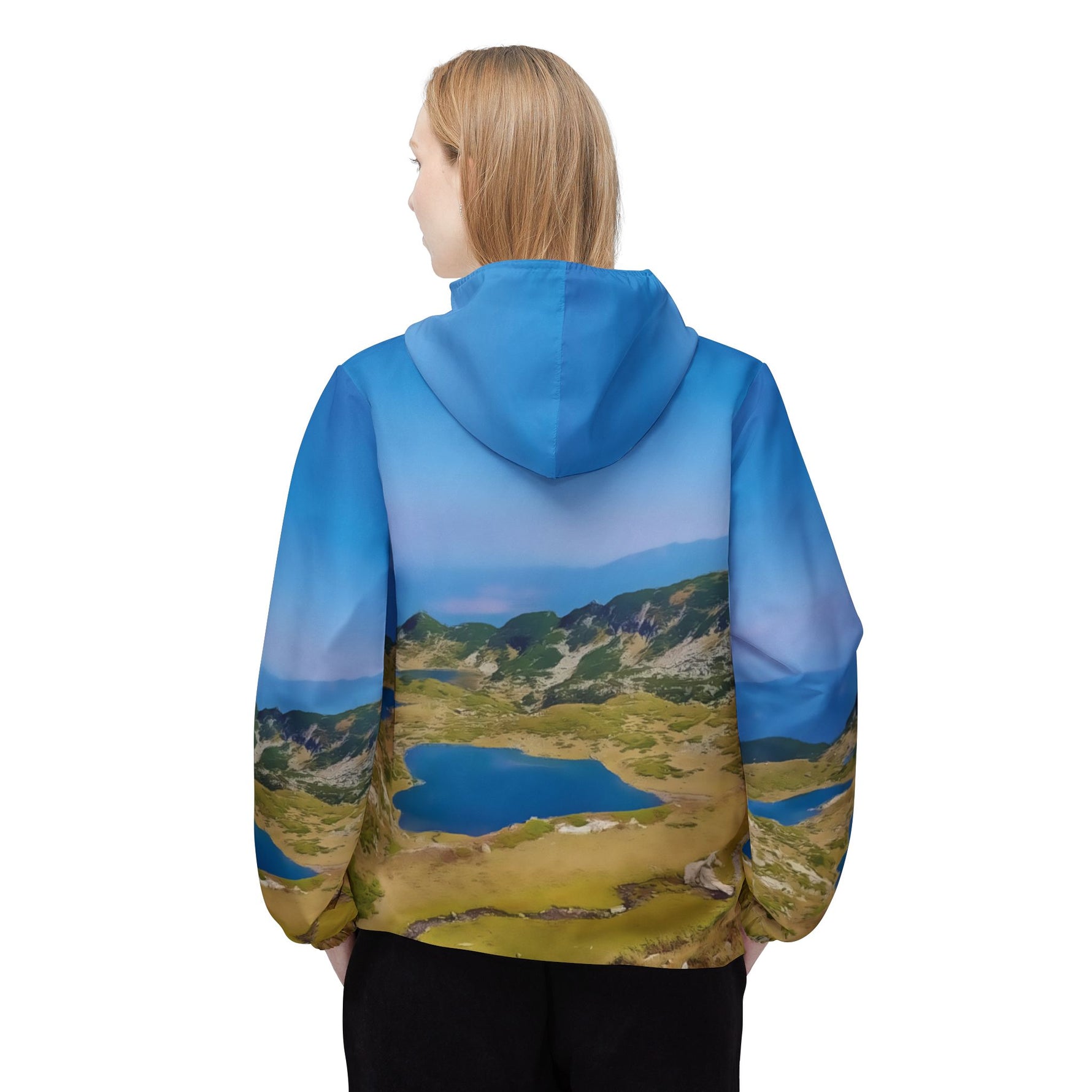 Windbreaker Jacket - Rila Lakes (Variant 1, blue pockets)