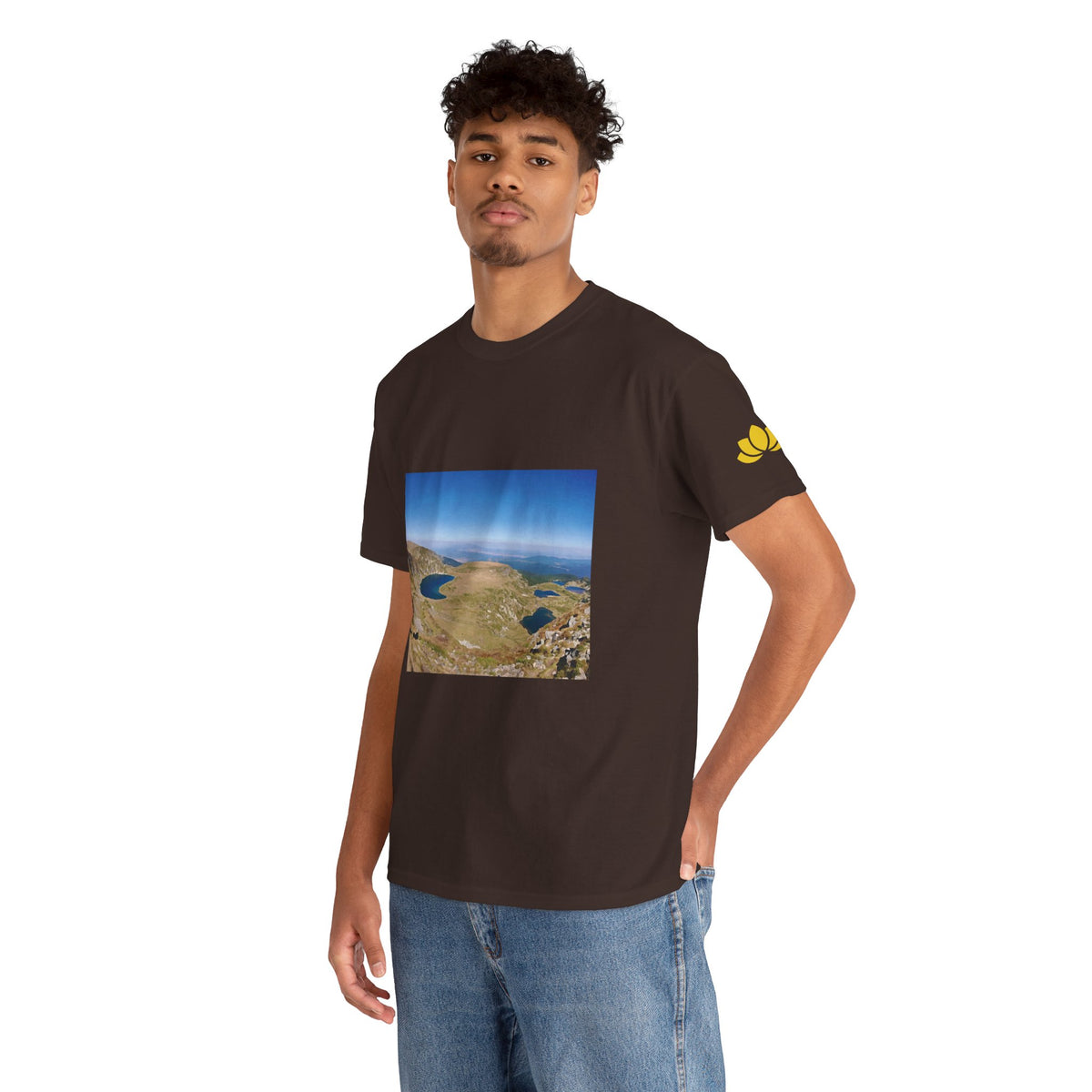 Unisex Heavy Cotton Tee - Rila Lakes (Variant 2)