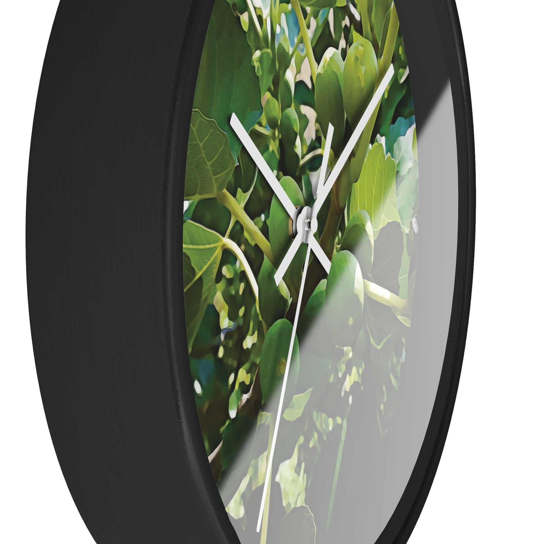Wall Clock - Fig's Plant, with Fruits and Leaves
