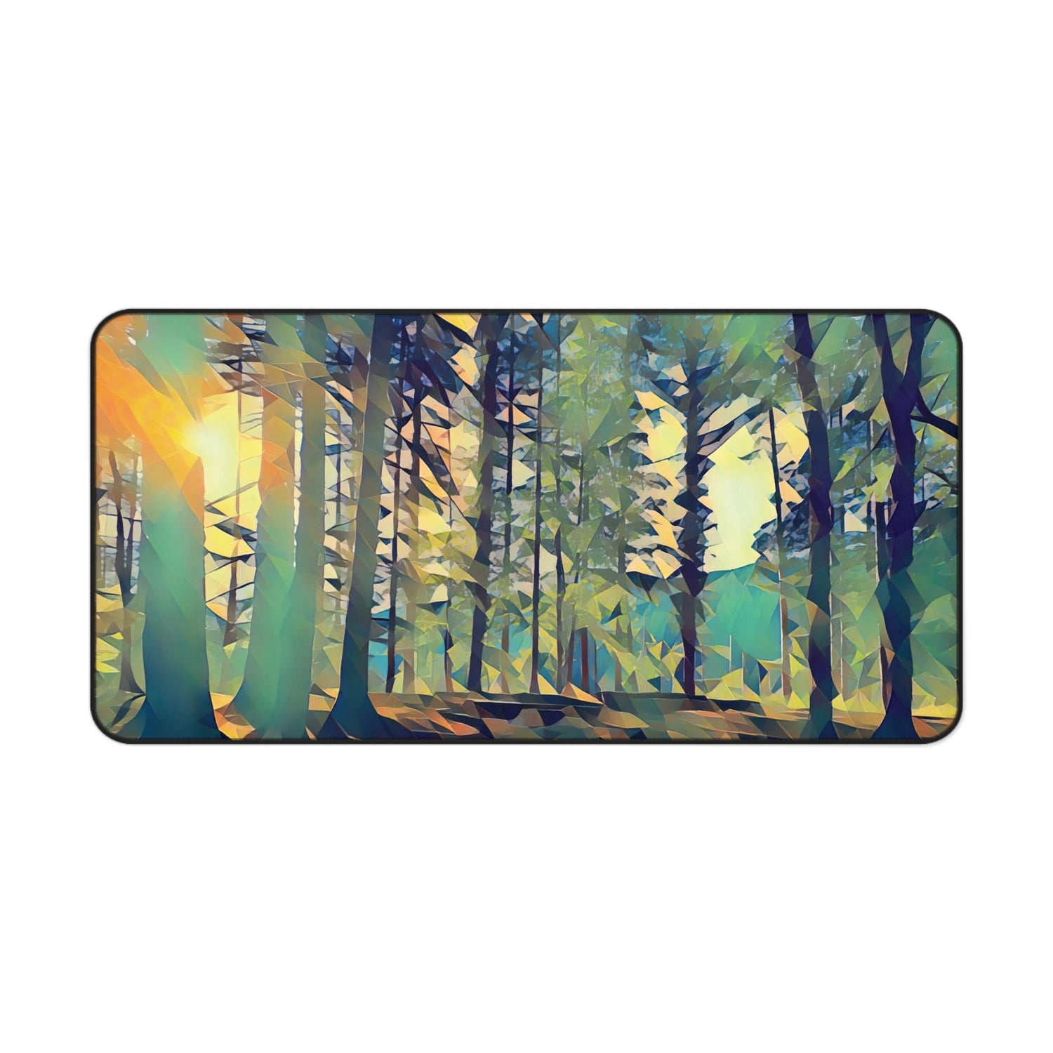 Desk Mat - Poly Art - Forest (Variant 06)