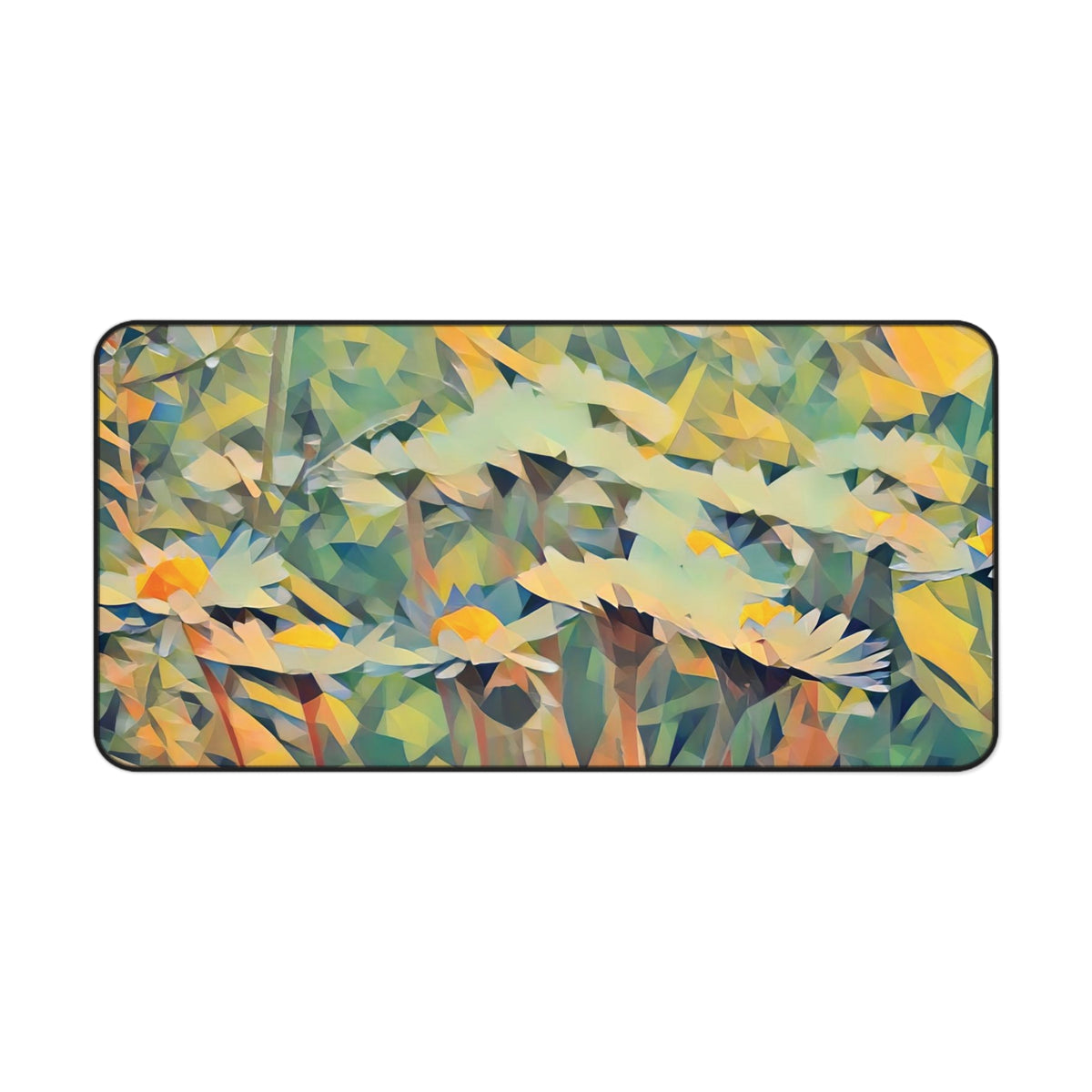 Desk Mat - Poly Art - Flower of Daisies (Variant 2)