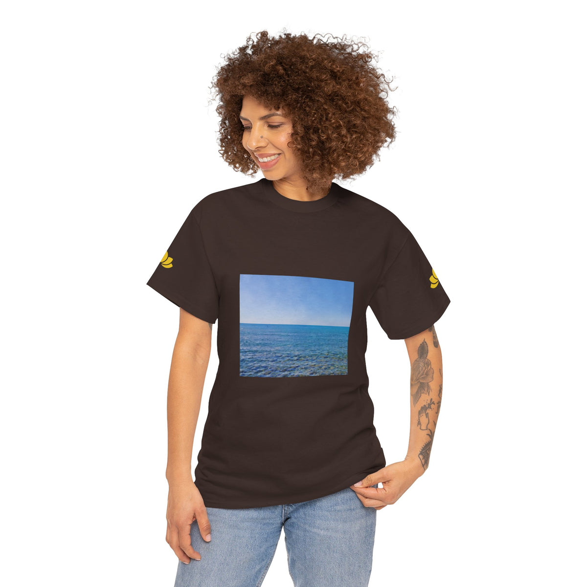 Unisex Heavy Cotton Tee - Sea (Variant 2)