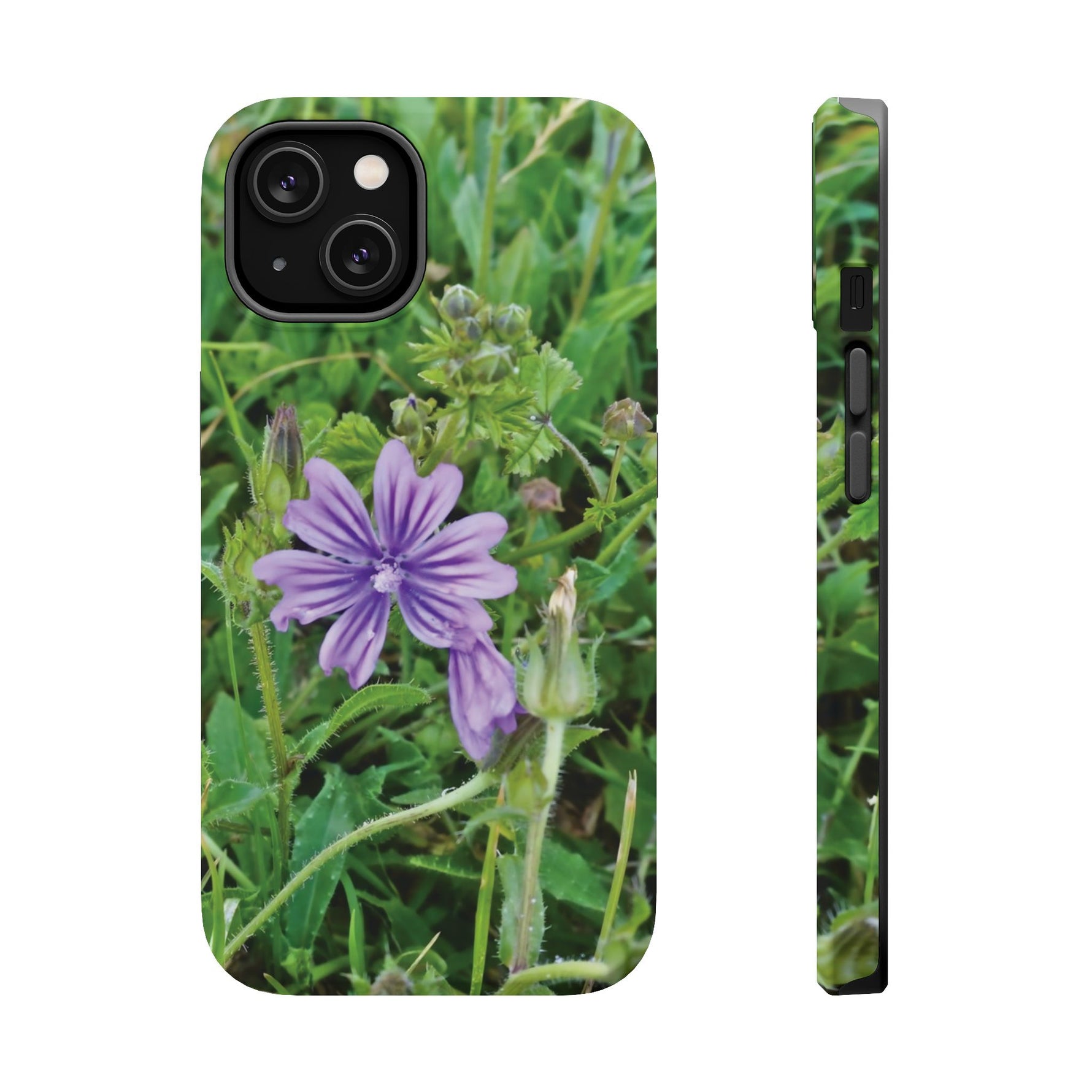 Magnetic Tough Phone Case - Flower of Malva Sylvestris