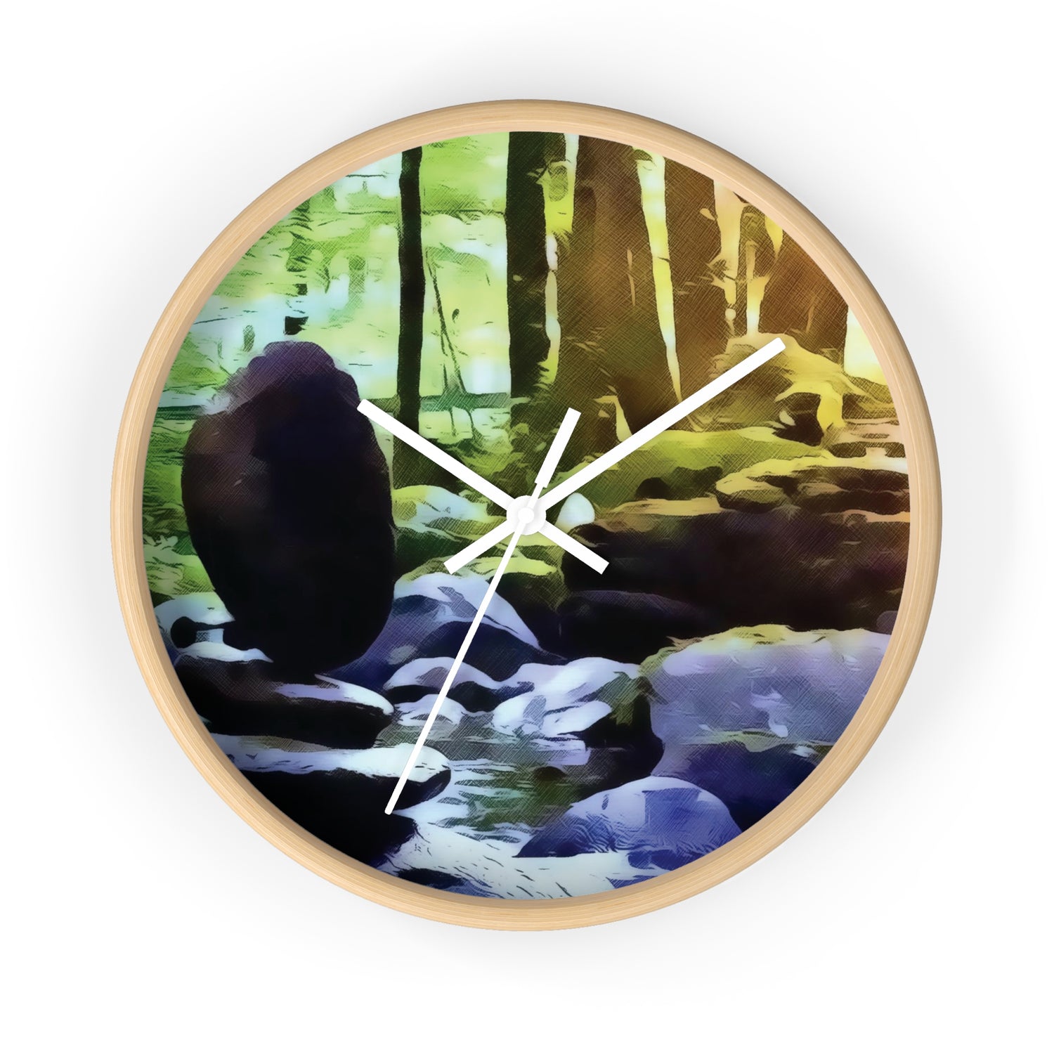 Wall Clock - Stone Balance (Variant 2)