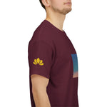 Unisex Heavy Cotton Tee - Poly Art - Sunset Sky (Variant 2)
