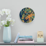 Acrylic Wall Clock - Poly Art - Apples' Tree Flower (Variant 2)