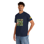 Unisex Heavy Cotton Tee - Poly Art - Flower of Lotus (Variant 3)