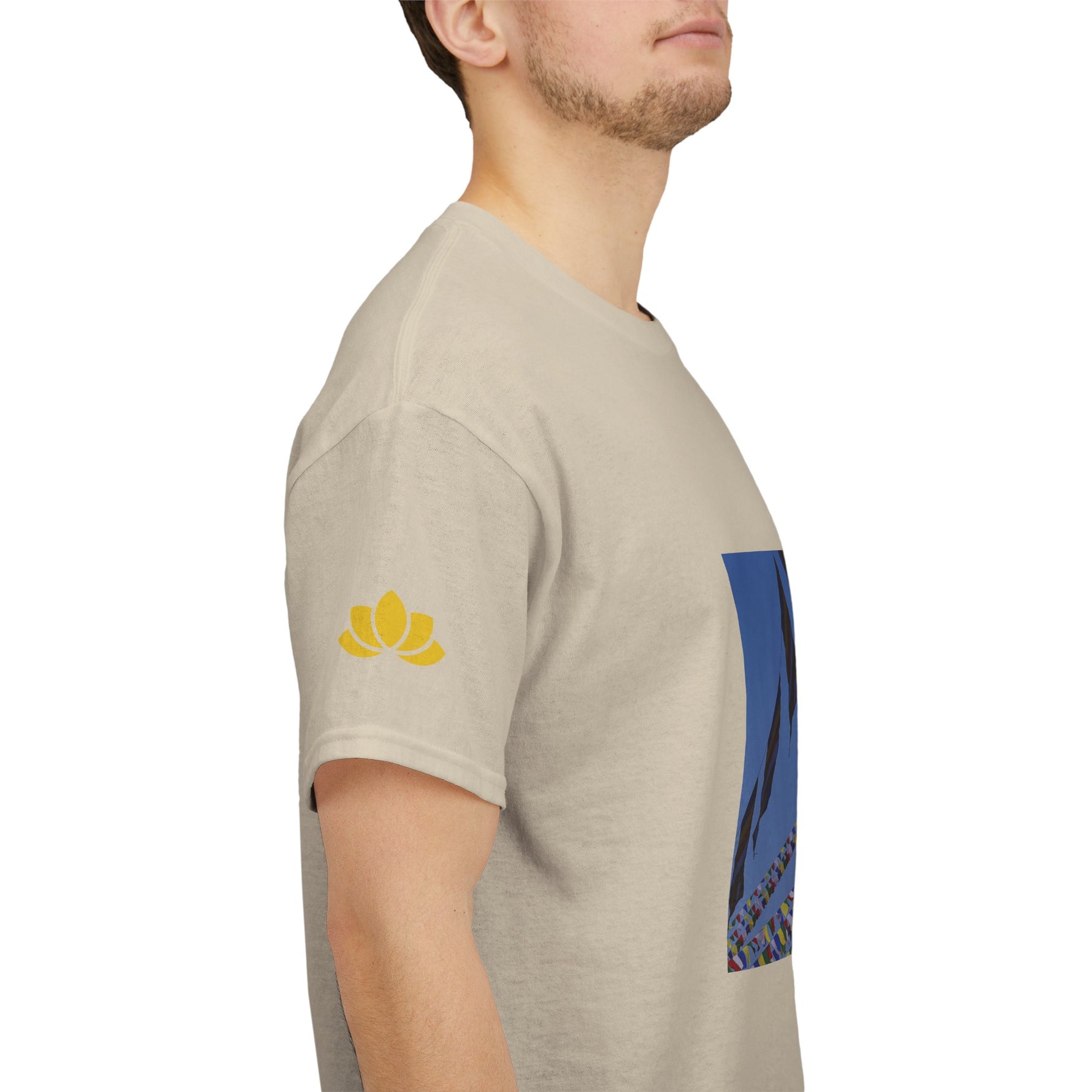 Unisex Heavy Cotton Tee - Nepal, Buddha's Eyes (Variant 2)