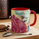 Mug 11oz - Poly Art - Flower of Dahlia in Red (Variant 1)