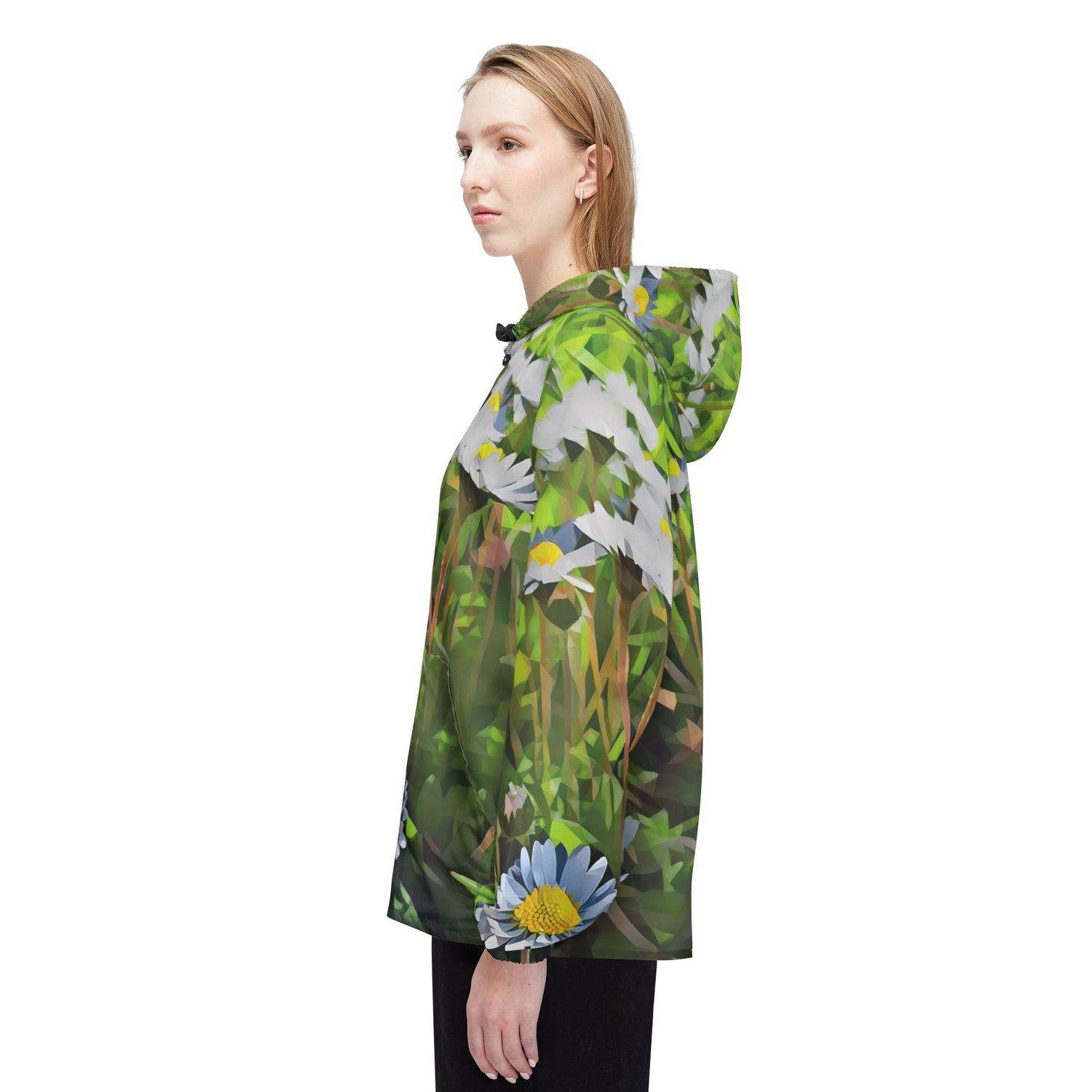Windbreaker Jacket - Poly Art - Flower of Daisies (Variant 1)
