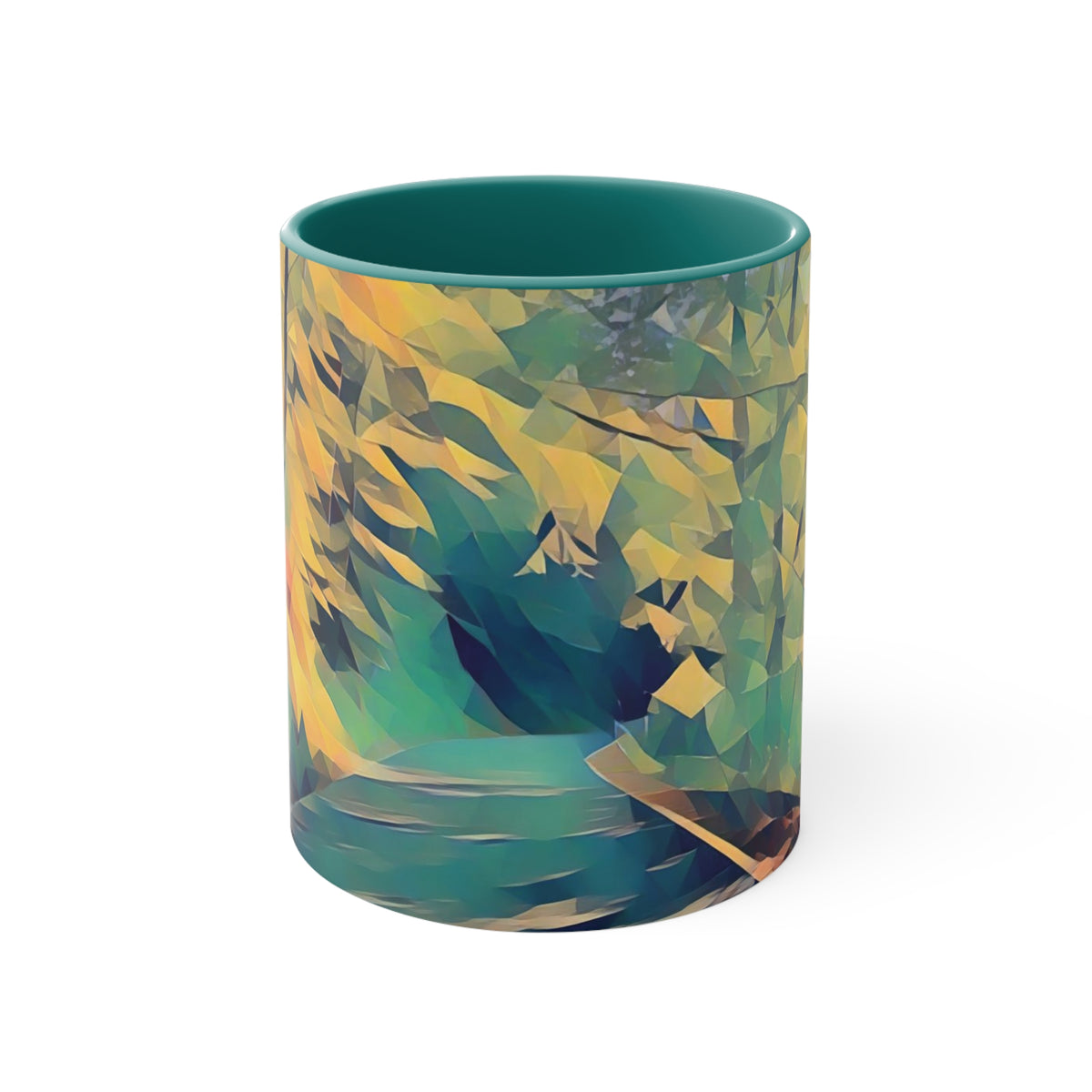 Mug 11oz - Poly Art - Forest (Variant 01)