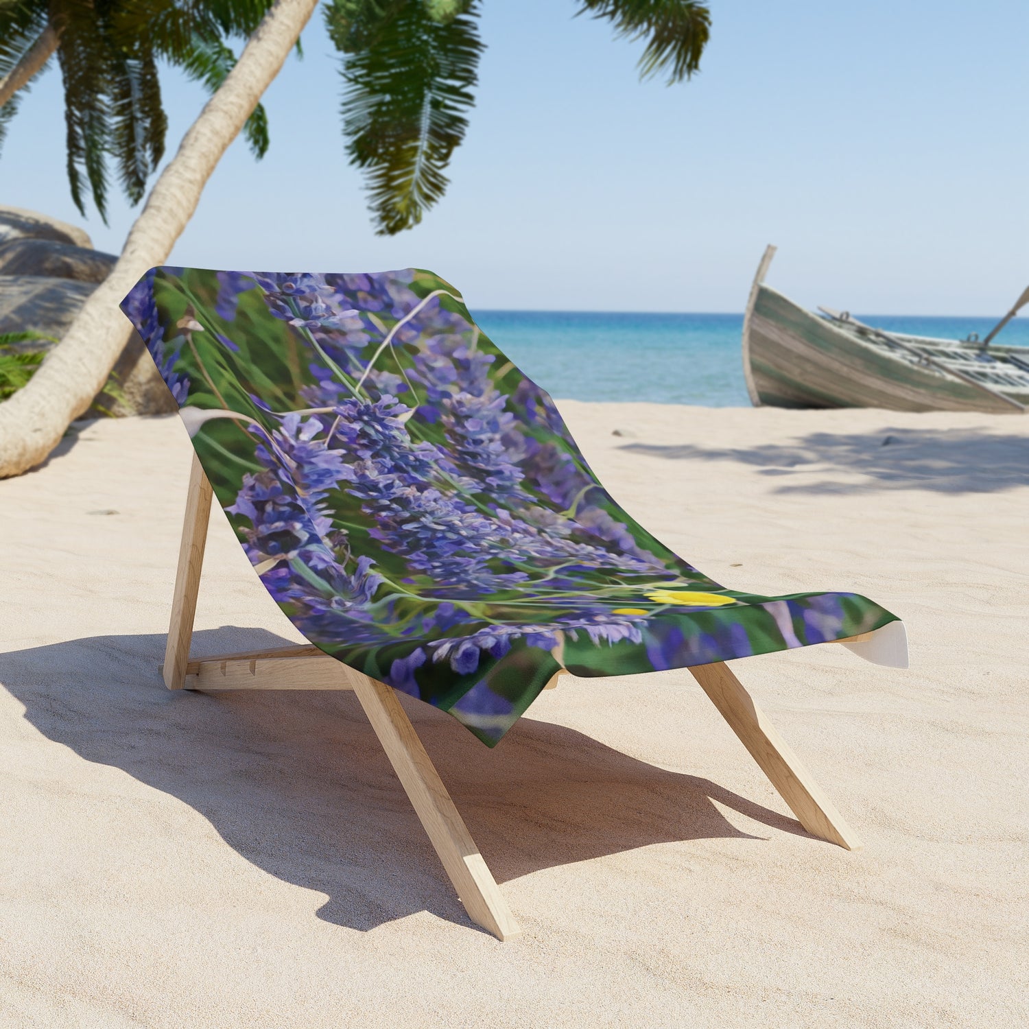 Beach Towel – Flower of Lavender and Chamomile
