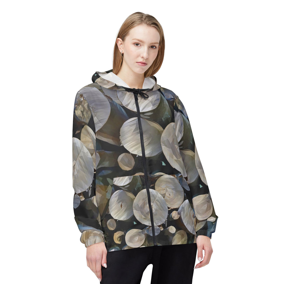 Windbreaker Jacket - Poly Art - Wooden Trunks (Variant 1)