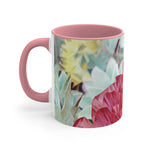 Mug 11oz - Poly Art - Flower of Dahlia in Red (Variant 2)