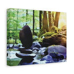 Stretched Matte Canvas - Stone Balance (Variant 2)